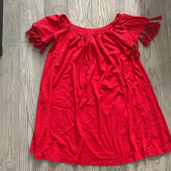 ASOS off the shoulder tassel dress - Picture 4 of 7